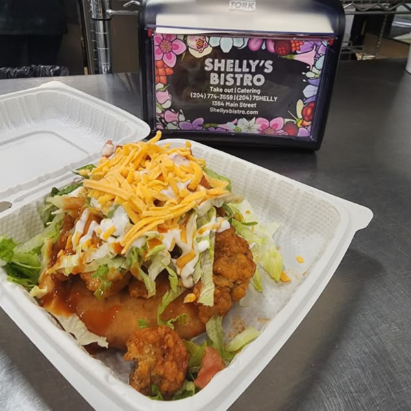 Buffalo Chicken Ranch on Fry Bread